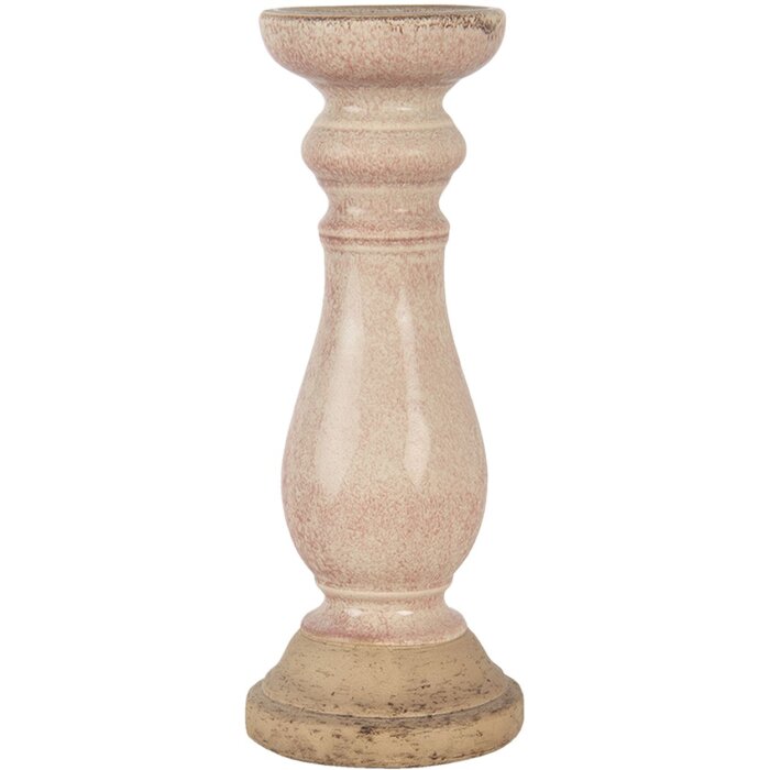 Candelero rosa Ø 14x36 cm 6CE1268M