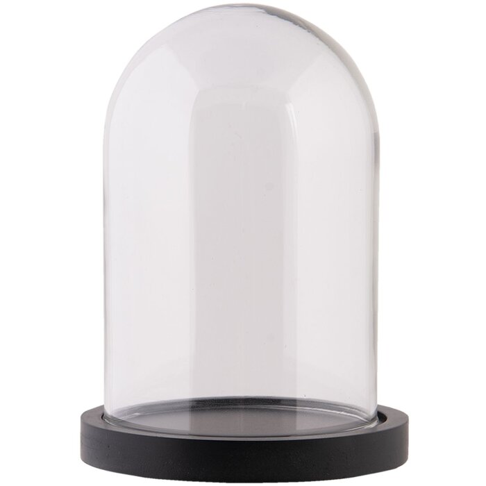 Clayre & Eef 6GL2168Z Campana de vidrio Ø 12x17 cm campana de vidrio redonda