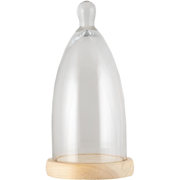Campana de vidrio transparente Ø 14x29 cm 6GL3007
