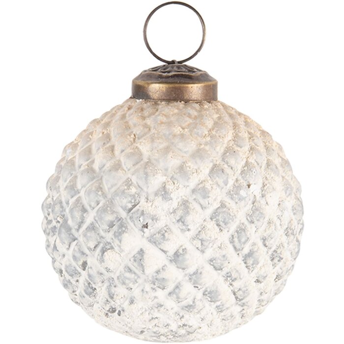 Clayre & Eef Bola de Navidad Redonda Ø 7 cm 6GL3189