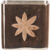 Portacandelitas - portavelas dorado 7x7x9 cm 6GL3211