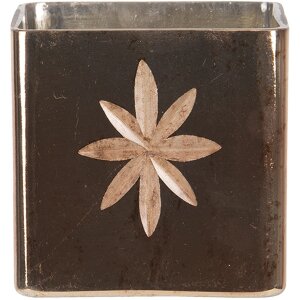 Portacandelitas - Portavelas oro 10x10x10 cm 6GL3212