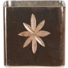 Portacandelitas - Portavelas oro 10x10x10 cm 6GL3212