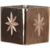 Portacandelitas - Portavelas oro 10x10x10 cm 6GL3212