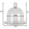 Clayre & Eef 6GL3420 Campana Ø 12x12 cm campana de vidrio