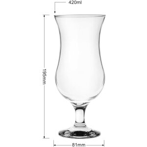 Copa de cóctel transparente Ø 8x19 cm - 420 ml 6GL3467