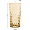 Vaso de vidrio marrón Ø 7x15 cm - 280 ml 6GL3469