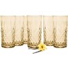 Vaso de vidrio marrón Ø 7x15 cm - 280 ml 6GL3469