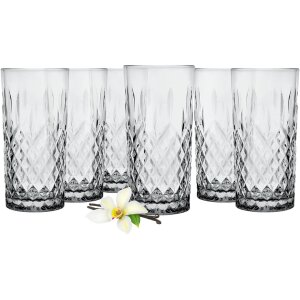 Vaso de cristal gris Ø 7x15 cm - 300 ml 6GL3470