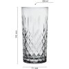 Vaso de cristal gris Ø 7x15 cm - 300 ml 6GL3470
