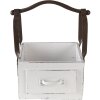 Cesta de madera blanca 24x19x28 cm 6H1915W