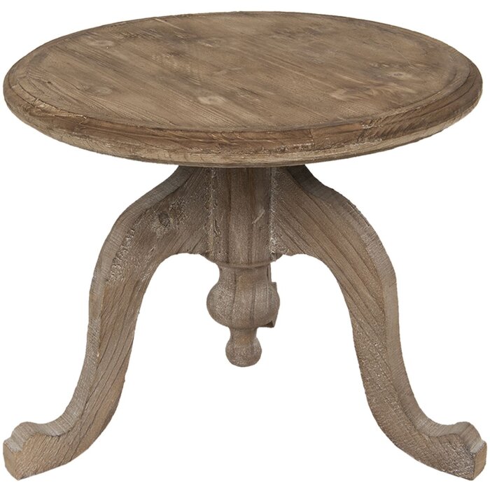 Mesa auxiliar marrón Ø 56x45 cm 6H1970