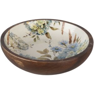 Cuenco decorativo multicolor Ø 24x4 cm 6H1974
