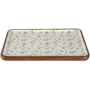 Cuenco decorativo multicolor 30x20x2 cm 6H1975