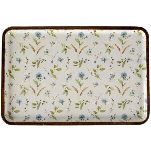 Cuenco decorativo multicolor 30x20x2 cm 6H1975