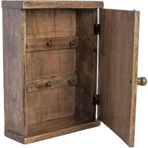 Caja para llaves marrón 23x8x30 cm 6H1983