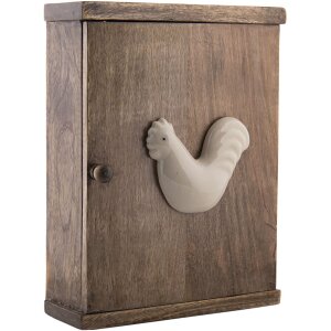 Caja para llaves marrón 23x8x30 cm 6H1983
