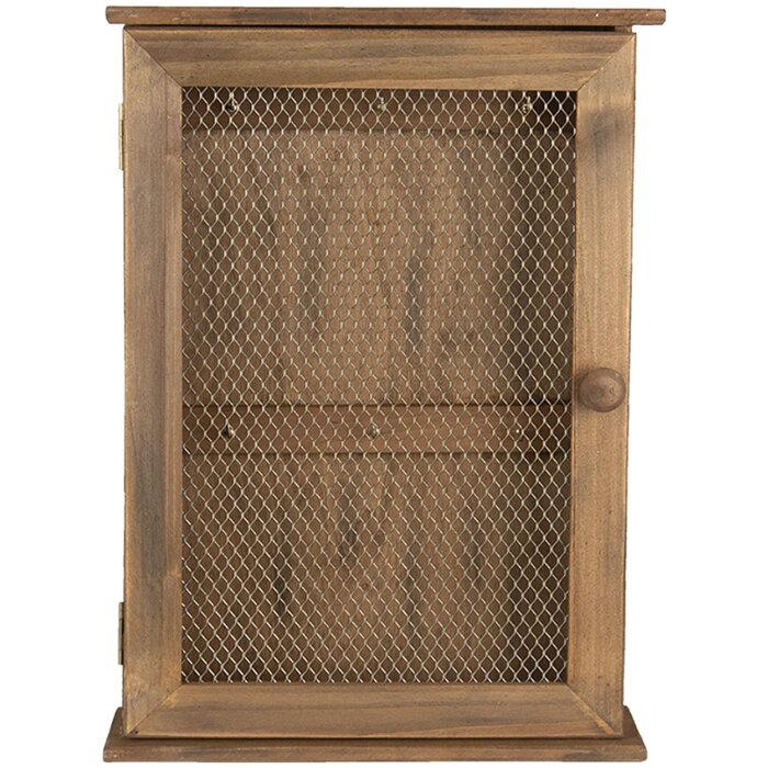 Caja para llaves marrón 28x9x40 cm 6H1993