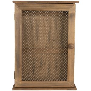 Caja para llaves marrón 28x9x40 cm 6H1993