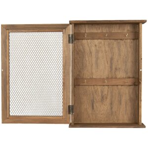 Caja para llaves marrón 28x9x40 cm 6H1993