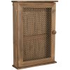 Caja para llaves marrón 28x9x40 cm 6H1993