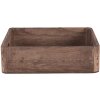 Bandeja decorativa (juego de 3) marrón 24x24x6 - 20x20x6 - 16x16x6 cm 6H2006