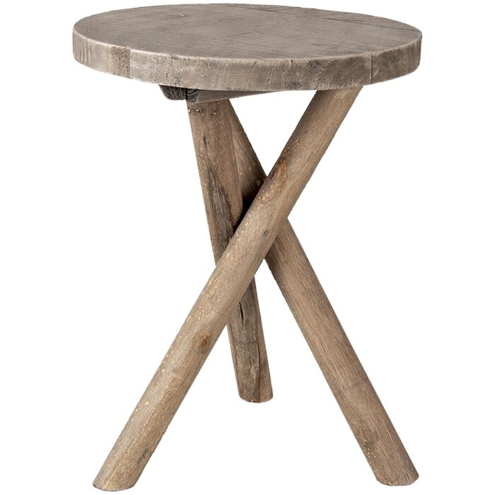 Mesa jardinera marrón Ø 24x32 cm 6H2023