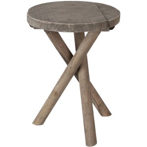 Mesa jardinera marrón Ø 24x32 cm 6H2023