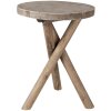 Mesa jardinera marrón Ø 24x32 cm 6H2023