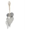 Decoración Percha Corazones multicolor 32x5x8 cm 6H2026