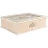 Caja de té (6 compartimentos) multicolor 32x26x9 cm 6H2029