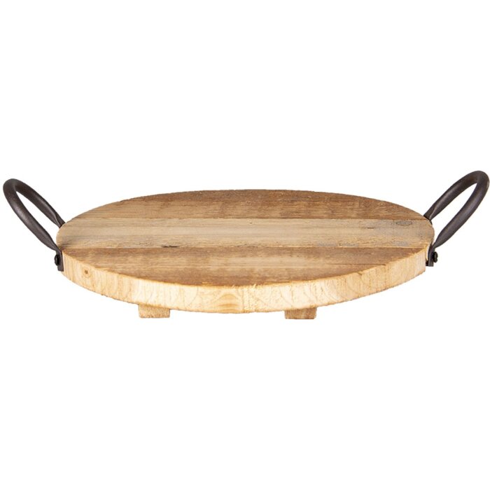 Bandeja marrón Ø 26x2 cm 6H2046