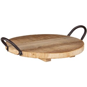 Bandeja marrón Ø 26x2 cm 6H2046