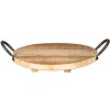 Bandeja marrón Ø 26x2 cm 6H2046