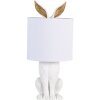 Clayre & Eef 6LMC0013W Sobremesa Conejo Ø 20x45 cm Plástico Blanco