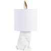 Clayre & Eef 6LMC0013W Sobremesa Conejo Ø 20x45 cm Plástico Blanco