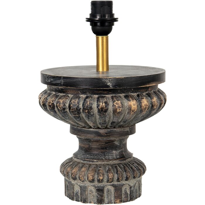 Portalámpara para bombilla decorativa negro Ø 24x40 cm E27 6LMP712