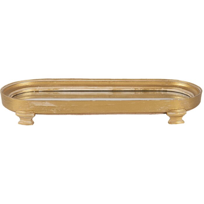 Cuenco decorativo dorado 36x4x13 cm 6PR3236