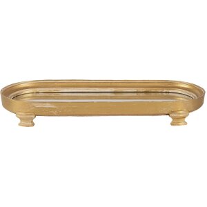 Cuenco decorativo dorado 36x4x13 cm 6PR3236
