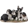 Decoración perros multicolor 33x12x17 cm 6PR3340
