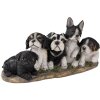 Decoración perros multicolor 33x12x17 cm 6PR3340
