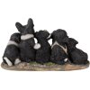 Decoración perros multicolor 33x12x17 cm 6PR3340