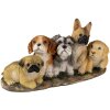 Decoración Perros multicolor 33x12x17 cm 6PR3341