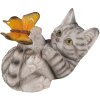 Decoración gato gris 14x8x11 cm 6PR3356