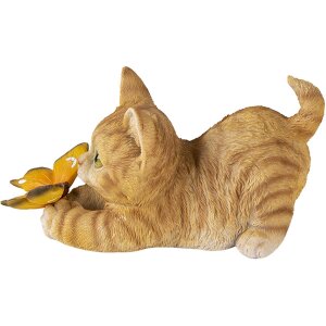 Decoración gato multicolor 19x8x10 cm 6PR3358