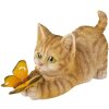 Decoración gato multicolor 19x8x10 cm 6PR3358