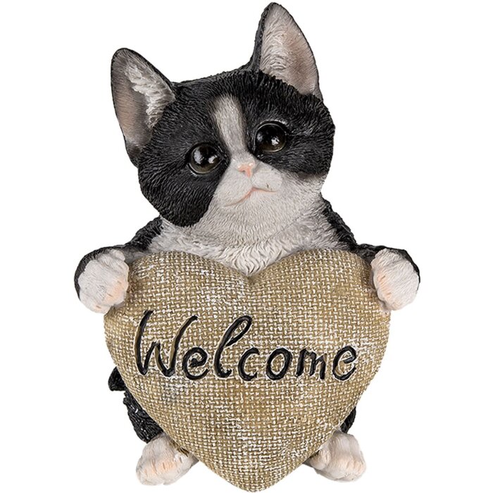 Decoración Gato multicolor 12x9x15 cm 6PR3365
