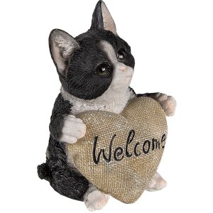 Decoración Gato multicolor 12x9x15 cm 6PR3365