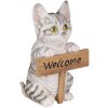 Decoración gato multicolor 12x9x19 cm 6PR3367