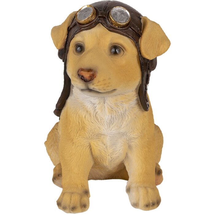 Decoración perro marrón 14x10x16 cm 6PR3368